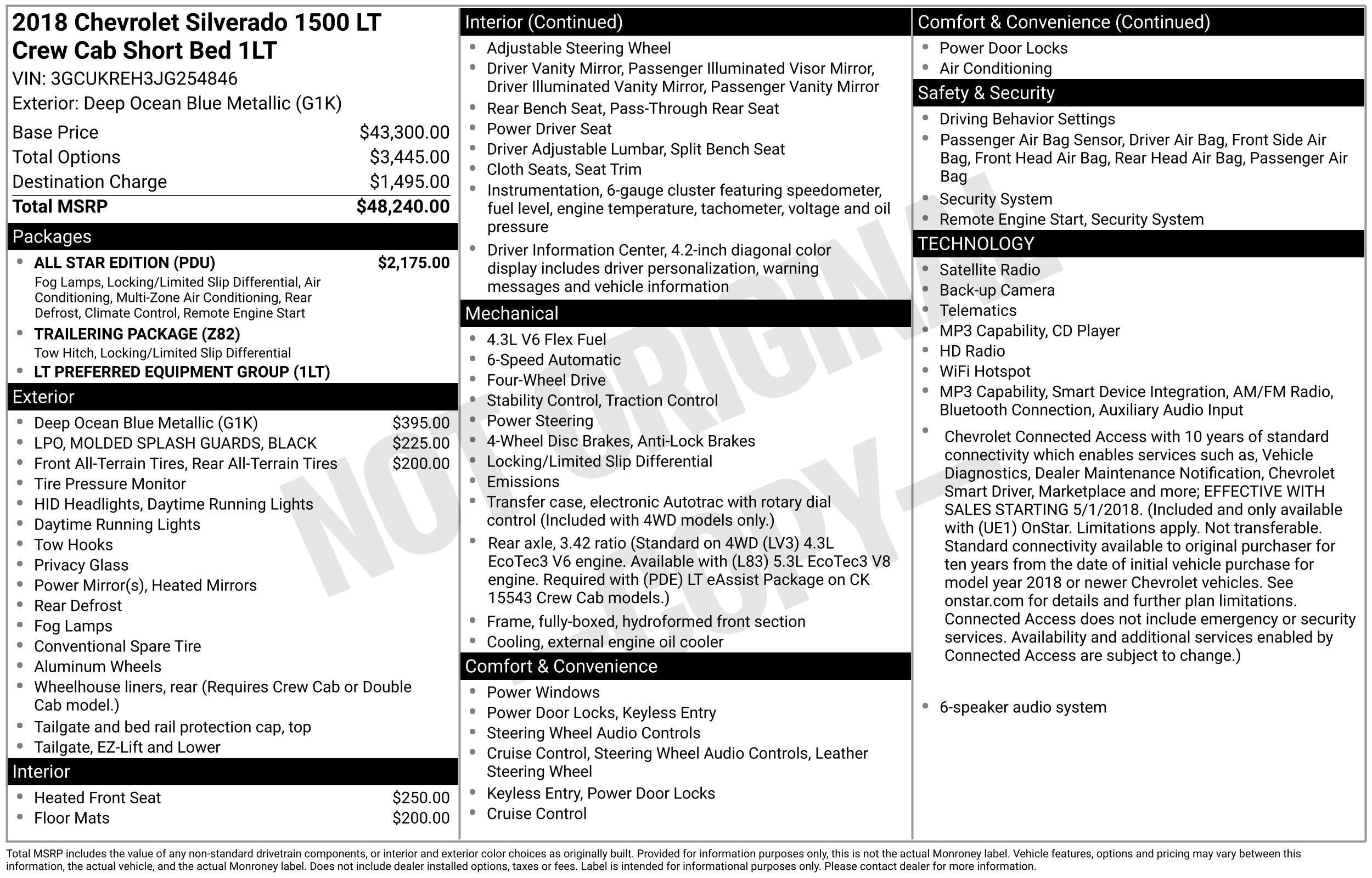 chevrolet silverado 1500 2018 3GCUKREH3JG254846 image chevrolet silverado 1500 2018 3GCUKREH3JG254846 image